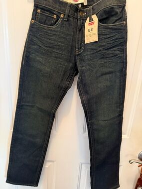 Levi's 511 Slim youth girls 12 reg Jeans in Dark Indigo New with tags